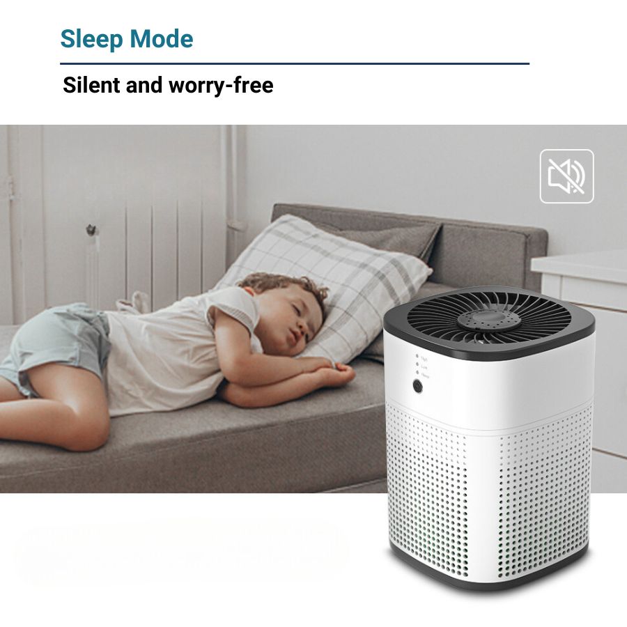 Air purifier removing allergens and dust